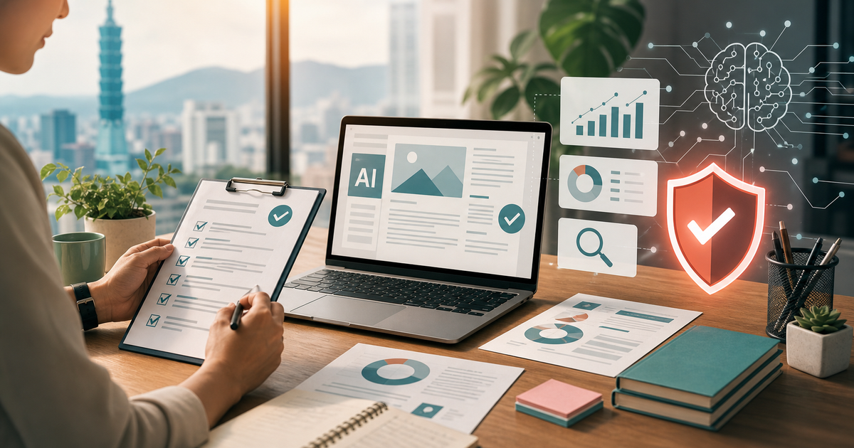AI 生成內容審稿怎麼做：台灣中小企業的 SEO 與信任檢查表