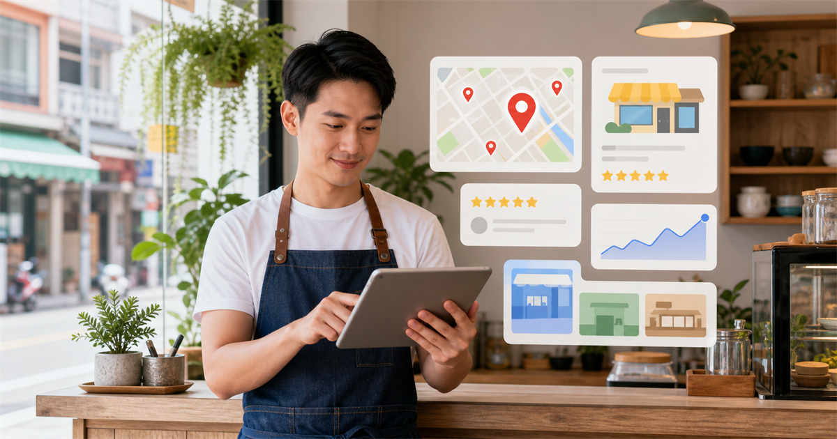 台灣店家查看 Google 商家檔案搜尋互動與在地曝光資料