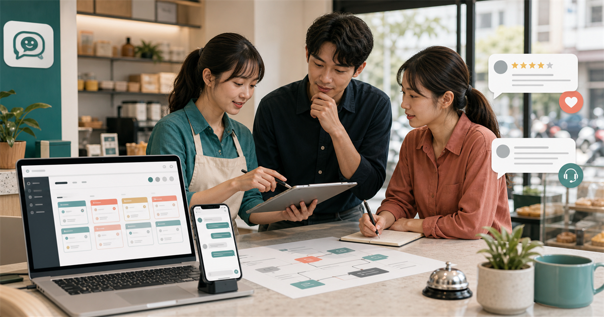 台灣中小企業團隊用 AI 儀表板分流客訴與評論回覆
