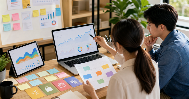 台灣中小企業行銷團隊用趨勢圖與內容月曆規劃 Google Trends SEO 選題