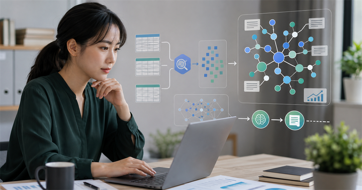 台灣資料行銷人員使用 BigQuery 表格、查詢群和內容地圖節點整理 Search Console 長尾資料